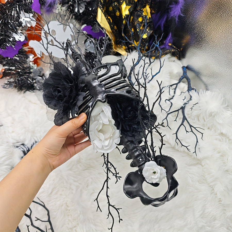 Halloween Skull Wreath Wall Hanging Decor