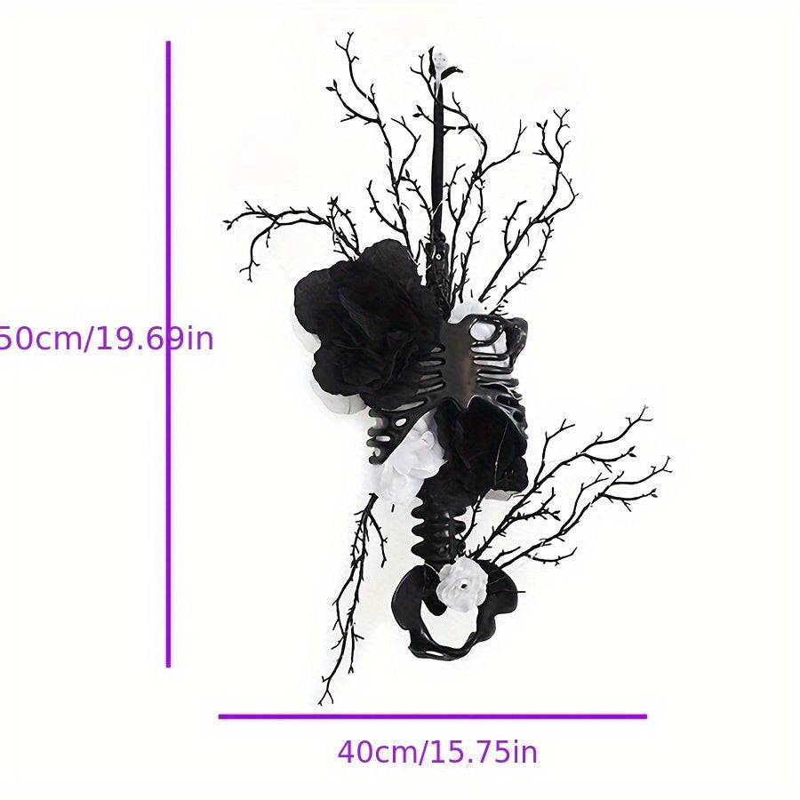 Halloween Skull Wreath Wall Hanging Decor