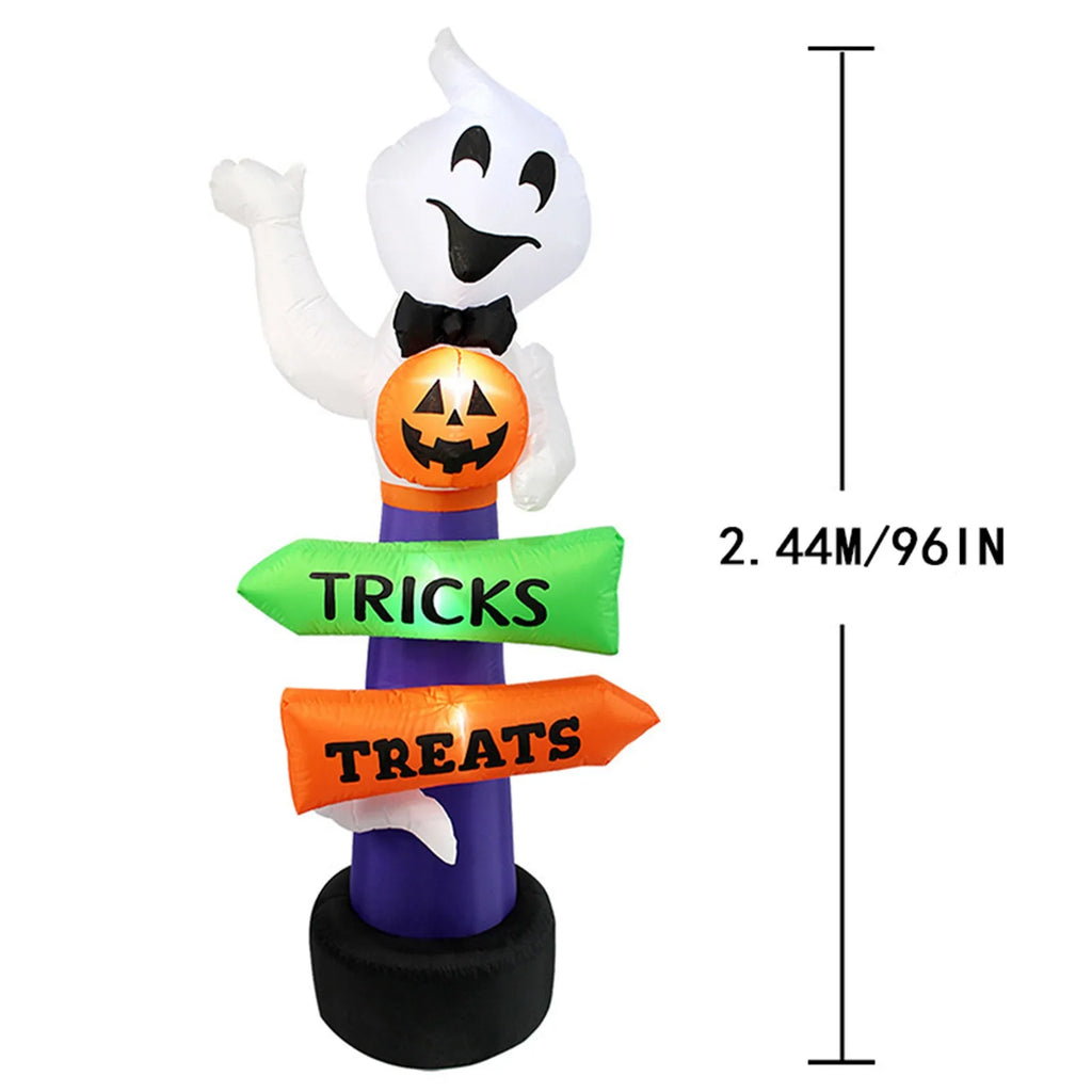 NNEOBA Halloween Inflatable Glowing Signpost Outdoor Decoration